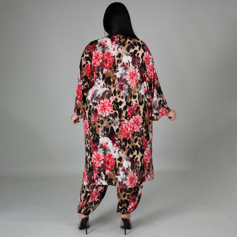 Digital Printed Chest Wrap Cape Fashionable Three-Piece Set Wholesale Plus Size Womens Clothing N3823100900035