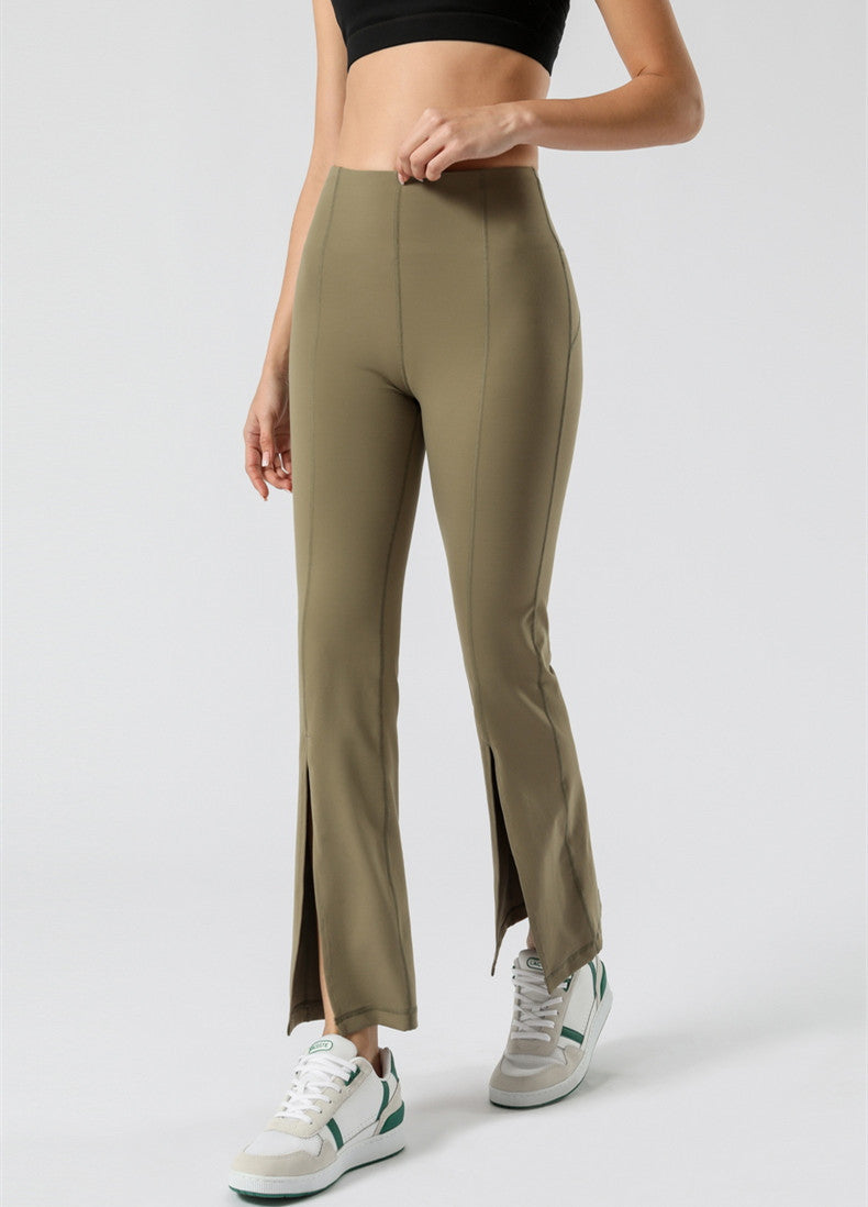 Slim Solid Flare Pants Wholesale Activewear For St. Patrick'S Day