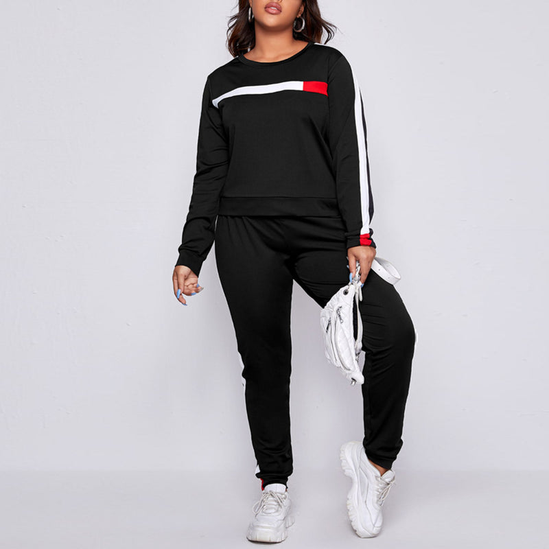 Womens 2 Piece Sets Long Sleeve Sweatshirt & Pants Casual Wholesale Plus Size Clothing