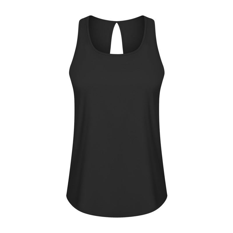 Fashion Leisure Outdoor Sports Tank Tops Sleeveless Fitness Backless Solid Color Running Wholesale Womens Activewear