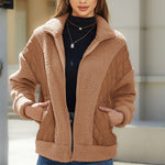 Fashionable Long Sleeve Cardigan Zippered Patchwork Women's Jacket Wholesale Womens Clothing N3823111600015