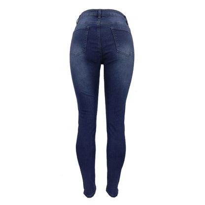 Skinny High Waist Denim Pencil Pants Wholesale Womens Clothing