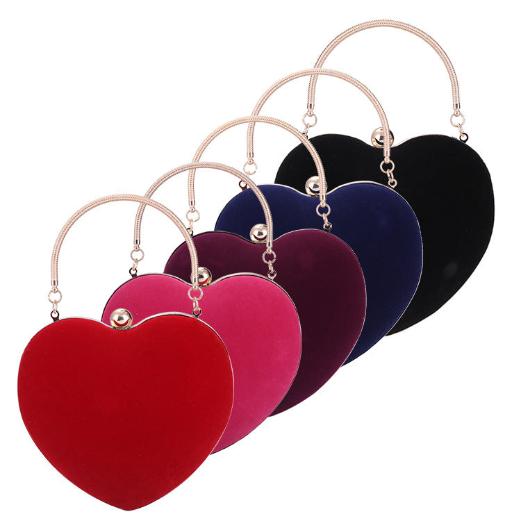 Fashion Peach Heart Shaped Party Clutch Bag Wholesale Womens Clothing