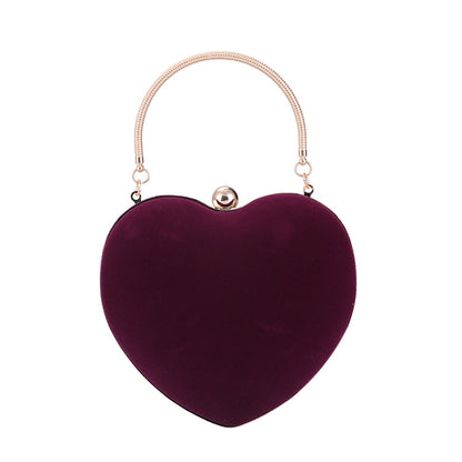 Fashion Peach Heart Shaped Party Clutch Bag Wholesale Womens Clothing