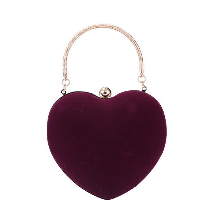 Fashion Peach Heart Shaped Party Clutch Bag Wholesale Womens Clothing