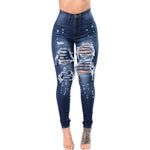 Women's High Waist Ripped Jeans Wholesale Womens Clothing N3823120600149