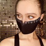 Stylish Fashion Super Flash Rhinestone Masks Wholesale Womens Clothing