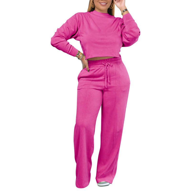 Sportswear Long Sleeve Sweatshirt Two Piece Set Wholesale Womens Clothing N3823111400021