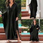 Vacation Loose Plus Size Long Dress Robe Wholesale Womens Clothing N3823112800034