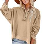 Fashionable Plain Loose Bat-Sleeve Hooded Sweatshirts Wholesale Womens Clothing N3823100900016