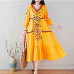 Women's Embroidered Beach Ethnic Dress Wholesale Womens Clothing N3823121400189