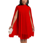 Fashion Chiffon Pullover Bat Sleeve Cape Dress Wholesale Dresses