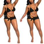 Sexy Bikini Halter Swimsuit Three Piece Wholesale Womens Clothing N3824011100015