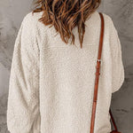 Cropped Pocket Wool Grain Fleece Lamb Jacket Wholesale Womens Clothing N3823100900012