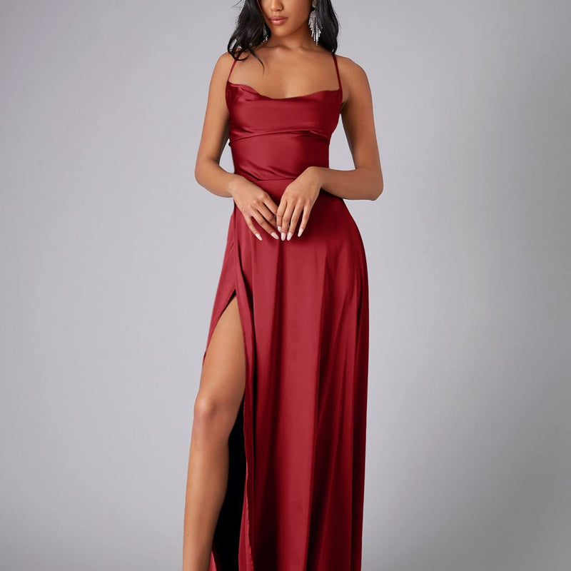 Sexy Backless Waist Sling Maxi Dresses Wholesale Womens Clothing N3823111600009