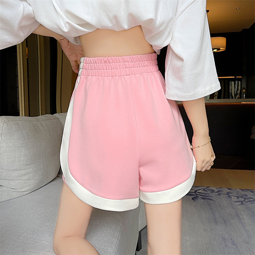 High-Waisted Loose And Thin A-Line Wide Leg Sports Shorts Wholesale Womens Clothing