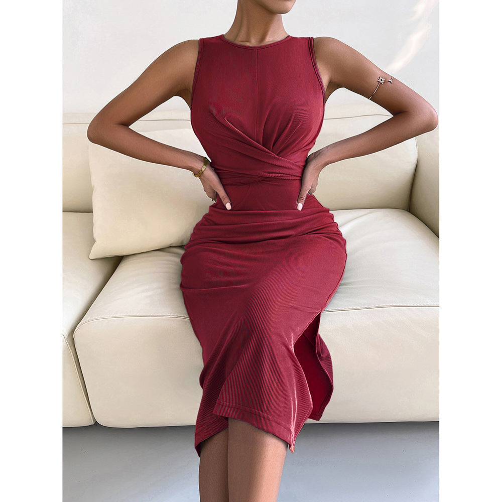 Sexy Sleeveless Waist Slimming Dresses Wholesale Womens Clothing N3824110900001