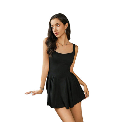 Black Sling Mini Dresses For Summer Wholesale Womens Clothing N3824072000234