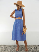 Sleeveless Button Down Shirt Dresses Wholesale Womens Clothing N3824042900054
