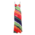 Pleated Suspenders Open Back Slim Color Dresses Wholesale Dresses