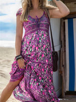 Women's Bohemian Beach Maxi Dresses Wholesale Womens Clothing N3824012300001