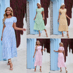 Sexy Chiffon Waistless Bohemian Maxi Dresses Wholesale Womens Clothing N3824060600024