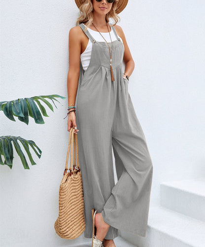 Solid Color Casual Overalls Wholesale Women's Jumpsuits and Rompers N3824070900037