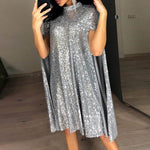 Women's Stand Collar Sequin Dresses Wholesale Womens Clothing N3823111600002