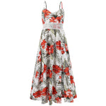Bohemian Chiffon Printed Lace Camisole Maxi Dresses Wholesale Womens Clothing N3824052000109