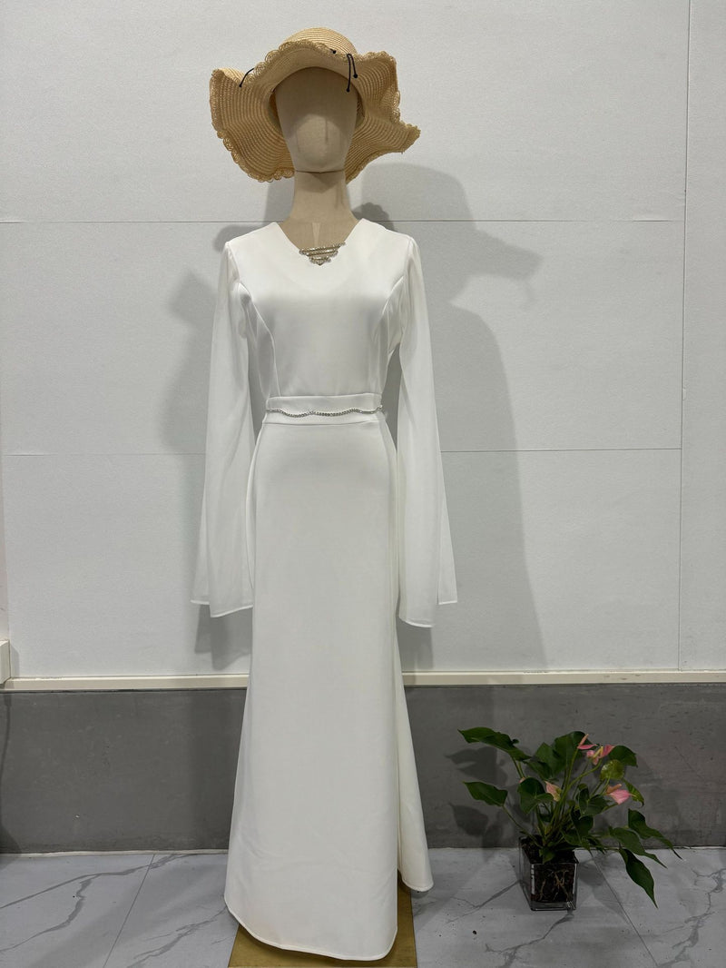 Women's Maxi Dresses V-Neck Long-Sleeved Hip Dress Wholesale Womens Clothing N3823122100004
