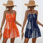 Printed Sling Dresses Wholesale Womens Clothing N3824042900050