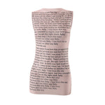 Fashion Letter Print Round Neck Sleeveless T-Shirt Wholesale Womens Tops