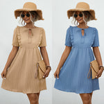 V-Neck Ruffle Dresses Wholesale Womens Clothing N3824041600059