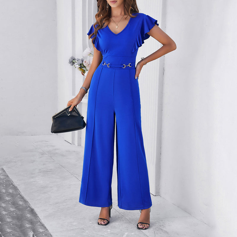 Temperament Casual Solid Color Slim Fit Jumpsuit Wholesale Womens Clothing N3824022600004