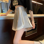 High-Waisted Loose And Thin A-Line Wide Leg Sports Shorts Wholesale Womens Clothing