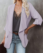 Commuter Office Blazer Casual Cardigan Wholesale Womens Clothing N3823100900018