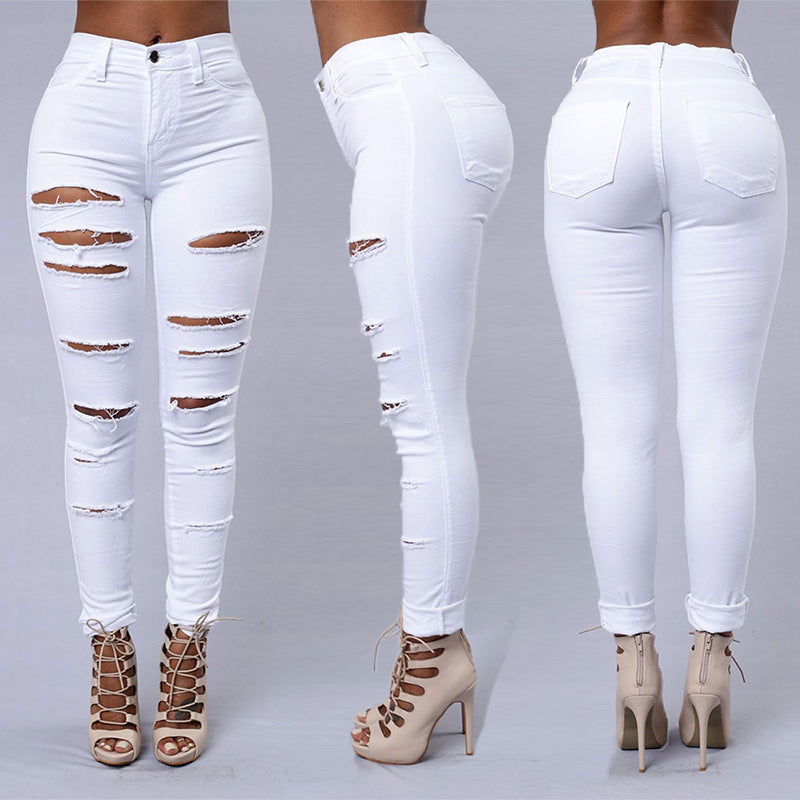 Women's Ripped Jeans Wholesale Womens Clothing N3823120600147