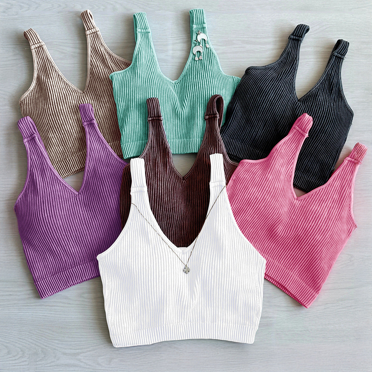 Solid Color Sports Leisure Tank Tops Wholesale Womens Clothing N3824070500005