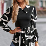 Long Sleeve Top Fake Two Piece Shirt Wholesale Womens Clothing N3824022600001