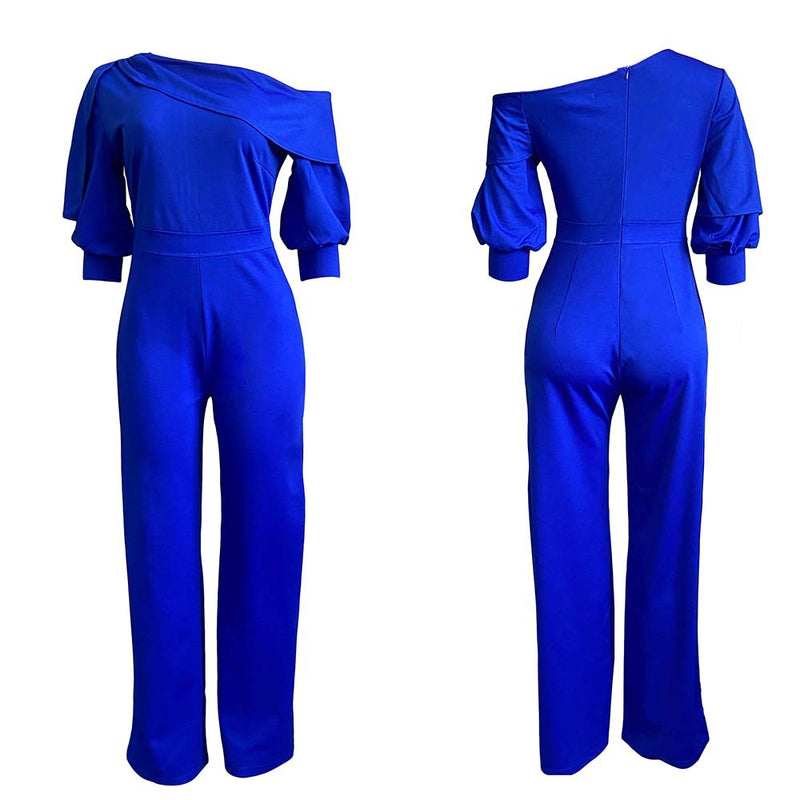 Solid Color One Shoulder Wholesale Women's Jumpsuits And Rompers N3823101700031