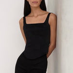 Fashion Niche Fishbone Slim Suspenders All-Match Tank Tops Wholesale Women'S Top