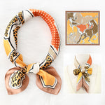 Wholesale Womens Imitation Silk Satin Horse Animals Scarf N3823120800031