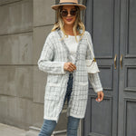 Stylish Colorful Striped Fringed Cardigan Knit Jacket Wholesale Womens Clothing