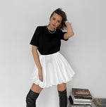 Niche A-Line High-Waist Solid-Color Temperament Skirt Wholesale Women'S Bottoms