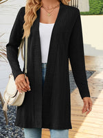 Simple Solid Colour Long Sleeve Loose Cardigan Jacket Wholesale Womens Clothing