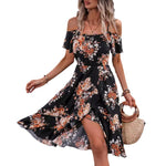 Floral Printed Split Sling Dresses Wholesale Womens Clothing N3824052000052