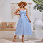 V-Neck Halter Neck Dresses Wholesale Womens Clothing N3824050700085