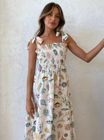 Fashion Personalized Fish Print Halter Dress Wholesale Dresses