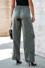 High Waist All-Match Pocket Cargo Casual Pants Wholesale Women'S Bottom