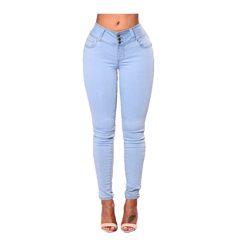 Slimming And Hip Lifting Flip Flop Denim Trousers Wholesale Womens Clothing